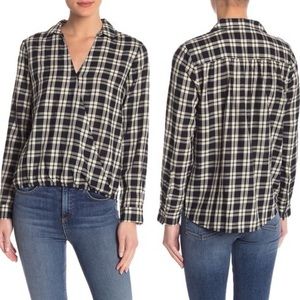 Madewell Arion Plaid Long Sleeve Shirt